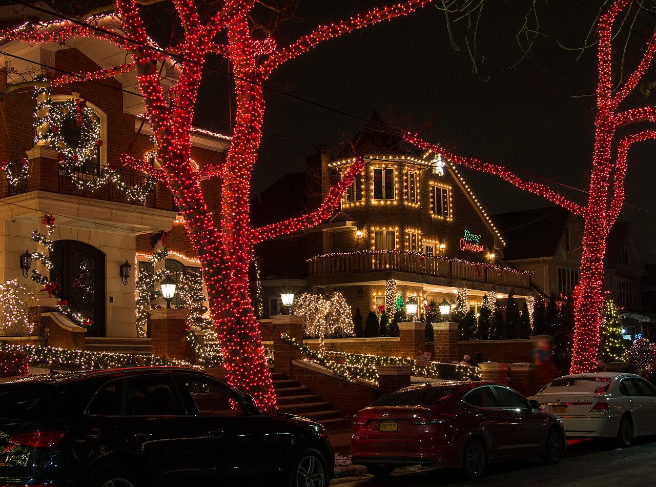 Illuminated Christmas decorations