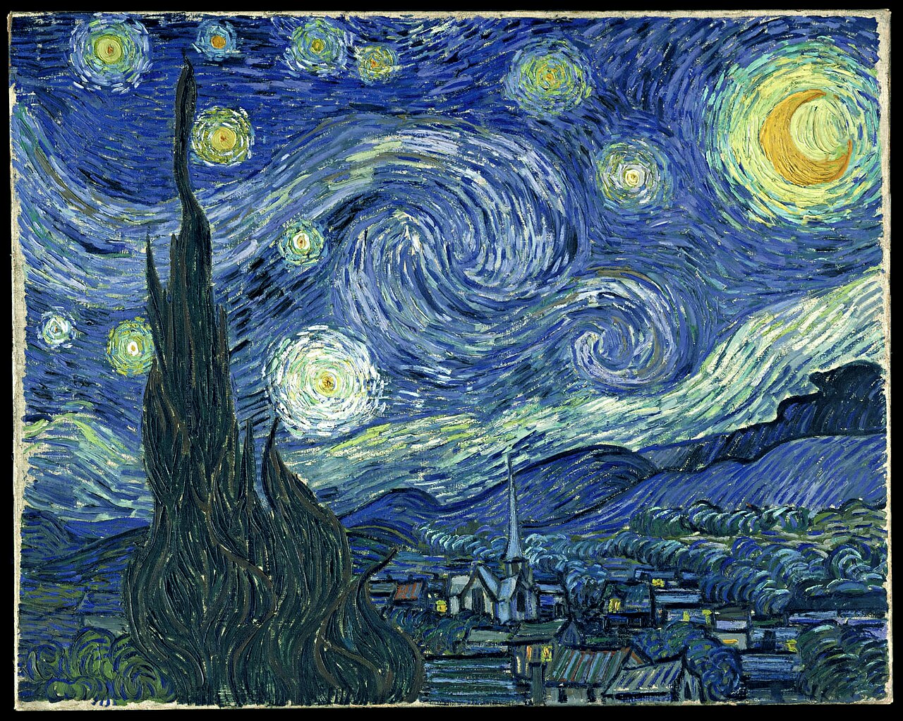 The Starry Night by Vincent van Gogh