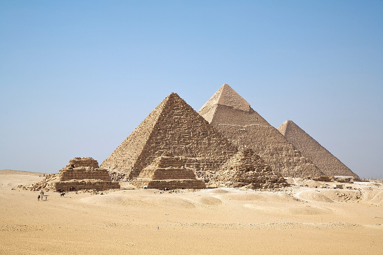 The pyramids of Giza in Egypt