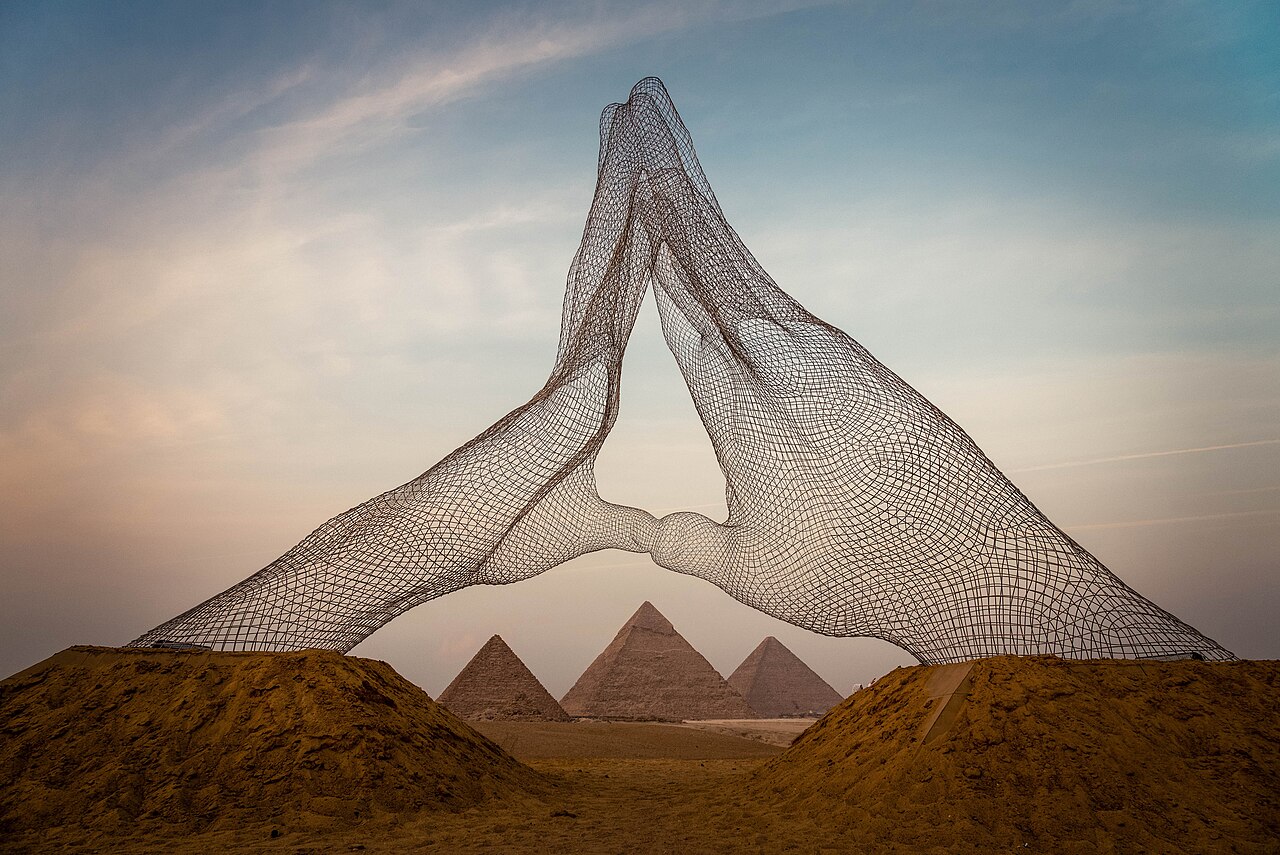 The pyramids of Giza in Egypt