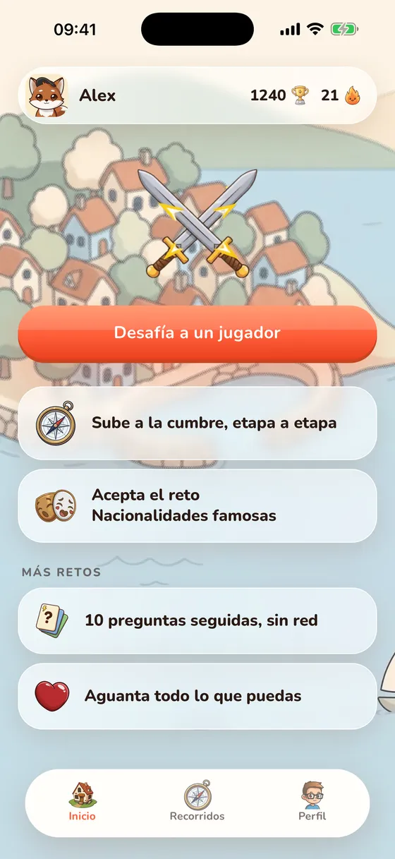 Inicio de la app SAPIRO