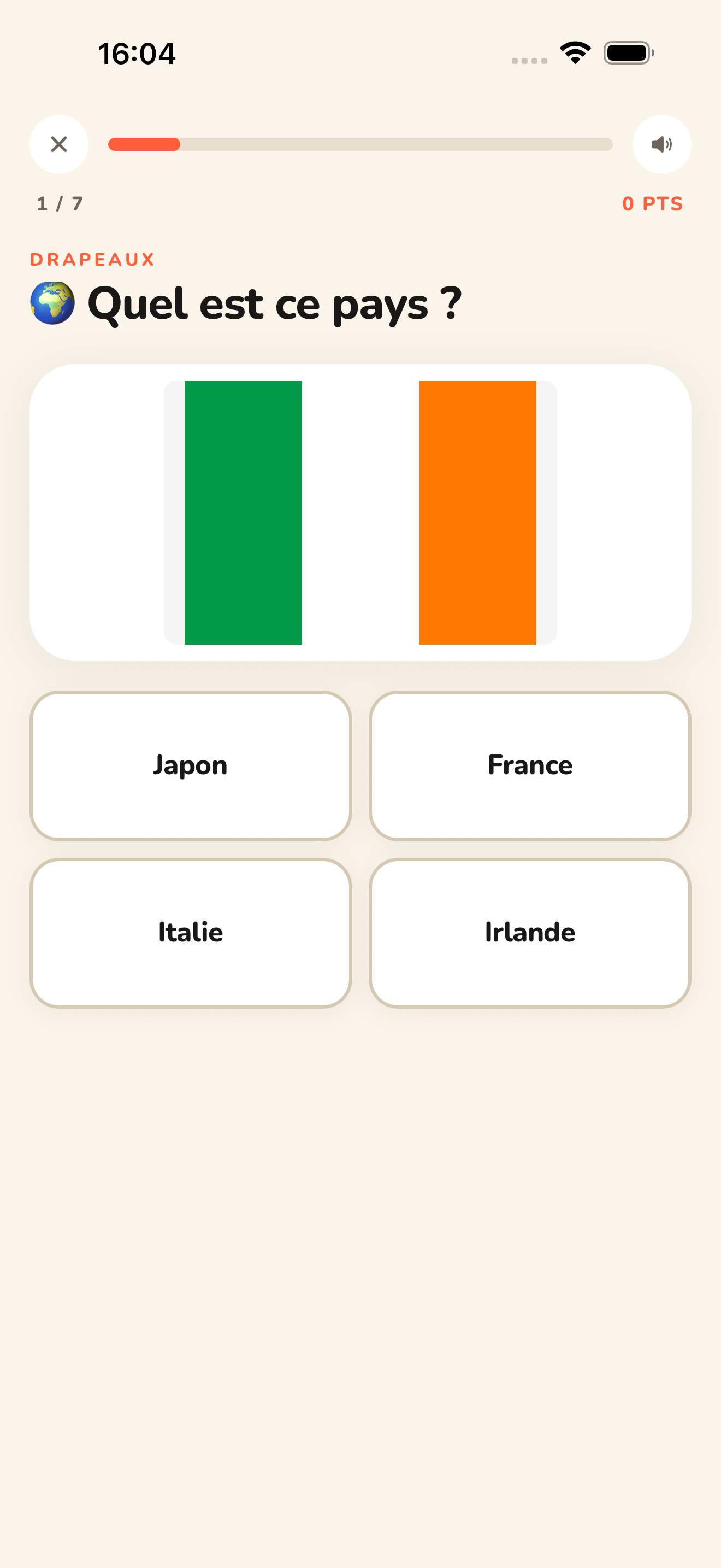Quiz Drapeaux SAPIRO