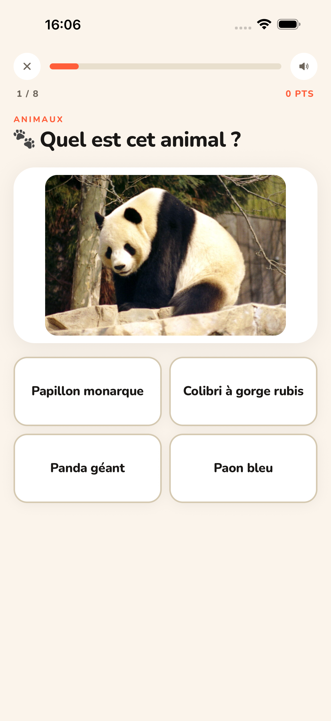 Quiz Animaux SAPIRO